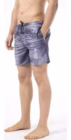 Blue Polyester Men Swimwear Short 2