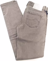 Gray Cotton Women Jeans 1