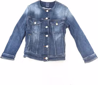 Blue Cotton Women Jacket 1