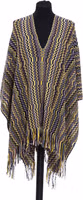 Multicolor Wool Women Poncho 1
