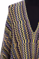 Multicolor Wool Women Poncho 2