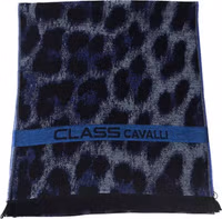 Blue Wool Men Scarf 1