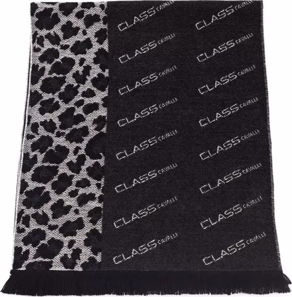 Black Wool Men Scarf