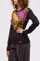 Black Wool Women Sweater 2