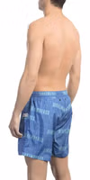 Blue Polyester Men Swim Short 2