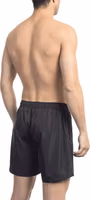 Black Polyester Men Swim Short 2