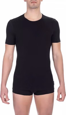 Black Cotton Men's T-Shirt