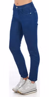 Blue Cotton Women Skinny Jean 2