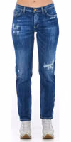 Blue Cotton Women Jeans 1