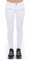 White Cotton Women Jeans 1