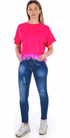 Blue Other Fibres Women Jeans 5