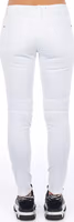 White Cotton Women Jeans 4