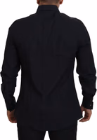Black Gold Cotton Slim Fit Dress Mens Shirt 3