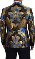 Gold Lurex Double Breasted Jacket Blazer 2