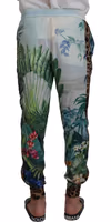 White Floral Printed Men Jogger Pants 3