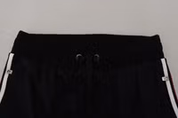 Black DG Print Mens Jogger Pants 5