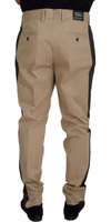 Brown Black Cotton Chino Men Pants 3