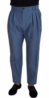 Blue Linen Chino Formal Pants 1