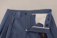 Blue Linen Chino Formal Pants 5