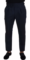 Blue Striped Men Formal Pants 1