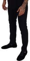 Black Polyester Chino Formal Pants 4