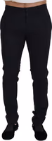 Black Wool Chino Formal Pants 1