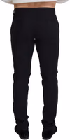 Black Wool Chino Formal Pants 3