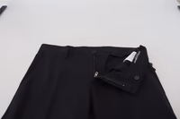 Black Wool Chino Formal Pants 4