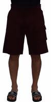 Maroon Bermuda Cargo Men Shorts 1