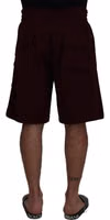 Maroon Bermuda Cargo Men Shorts 3