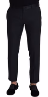 Black Wool Men Formal Pants 1