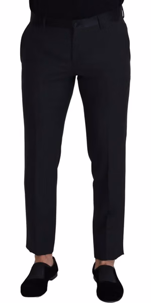 Black Wool Men Formal Pants