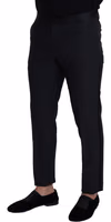 Black Wool Men Formal Pants 2
