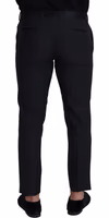 Black Wool Men Formal Pants 3
