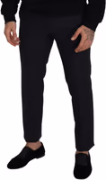 Black Wool Men Formal Pants 4