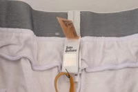 White Cotton Logo Mens Jogger Pants 5