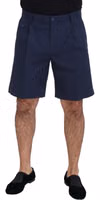 Blue Chinos Cotton Stretch Casual Shorts 1