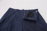 Blue Chinos Cotton Stretch Casual Shorts 5