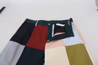 Multicolor Cotton Patchwork Pants 5
