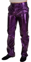 Purple Shining Men Casual Pants 2