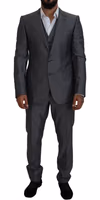 Gray SICILIA 3 Piece Slim Fit Suit 5