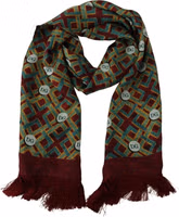 Multicolor DG Logo Shawl Warm Neck Wrap Fringe Scarf 2