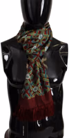 Multicolor DG Logo Shawl Warm Neck Wrap Fringe Scarf 3