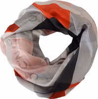 Gray Red Shawl Foulard Wrap Scarf 5