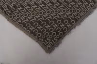 Gray Logo Knit Neck Wrap Shawl Scarf 1