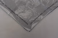 Gray Print Shawl Foulard Branded Scarf 1