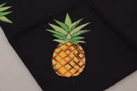 Black Pineapple Printed Square Handkerchief  Scarf 3