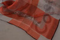 Gray Red Shawl Foulard Wrap  Scarf 4