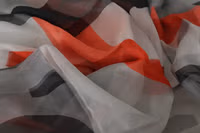 Gray Red Shawl Foulard Wrap  Scarf 5