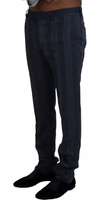 Gray Pure Wool Men Checkered Pants 2